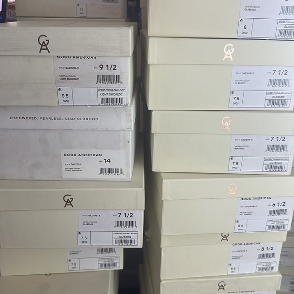 NEW Good American CINDER-F*CKING-RELLA PUMP Light Smoke. - Picture 8 of 8